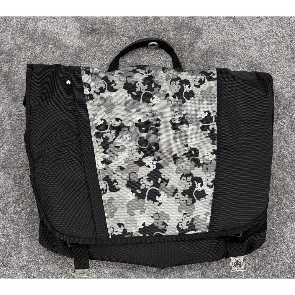 Mobile Edge Sumo Messenger Bag Gray Camo Black Ballistic Nylon 16" Laptop Case